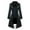 Black, variant on IROINNID Women's Trench Coat Turndown Lapel Solid Color Long Sleeve Comfy ’s Casual Loose Suit Suit Office Three Cows Suit, Black