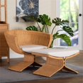 thumbnail image 4 of Pemberly Row Rattan 2-Piece Chair and Ottoman Living Room Set, 4 of 7