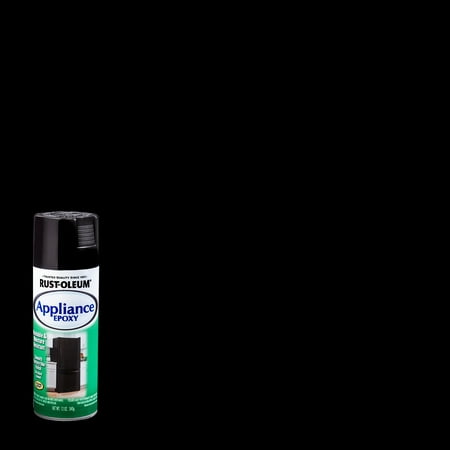 Black, Rust-Oleum Specialty Gloss Appliance Enamel Spray Paint- 12 oz- 6 Pack