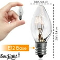thumbnail image 6 of SouLight Incandescent 15W Light Bulbs, Salt Rock Lamp, E12 C7 (12 Pack), 6 of 10