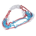 thumbnail image 3 of Strong Durable 12 Buckles 3 Color Galvanized Manganese Steel Chain Basketball Net Basketball Goal Net, 3 of 6