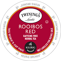 Twinings Herbal Tea, Pure Rooibos Red Tea K-Cup Portion Pack for Keurig K-Cup Brewers, 24 Count