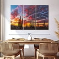 thumbnail image 3 of Elephant Stock Baja California Cactus Forest Wall Art - Horizontal Multi Panel Canvas - Living Room Wall Decor - Nature Multi Panel - Blue And Orange Decor By Christian Heeb - 65" x 42", 3 of 8