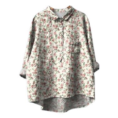 Blouse pour Femmes Coupe Ample Imprimé Graphique Col Cranté Manches Longues Chemise Été Décontractée