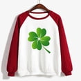 thumbnail image 4 of DPTALR T-shirt à Manches Longues à Col Rond Imprimé pour la Saint-Patrick pour Femmes, Coupe Ample, 4 of 4