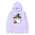 thumbnail image 3 of Makaor Hoodies for Girls Boys Halloween Pullover Sweatshirts Ghost Long Sleeve Coats Fleece Cute Fall Clothes, 3 of 4