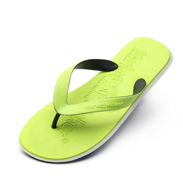 Chanclas delgadas para hombres, sandalias de goma para la ducha, zapatos cómodos para la playa de verano, zapatos sin cordones-verde-43 a 44 Teléfono móvil Teléfono móvil Accesorios para teléfonos móviles