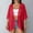 Red, variant on QSAWXQZ Women's Chiffon Cardigan Open Front 3/4 Sleeve Sheer Lightweight Shrugs Cover up XL