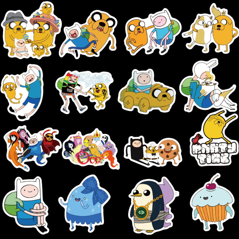 50pcs Cartoon Adventure Time Waterproof Girl Stickers Skateboard DIY Stick LTJy 