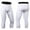 White, variant on LMOIPLI Men's 3/4 Compression Pants Athletic Leggings Running Capri Tights Workout Basketball Gym Base Layer with Pockets White XL