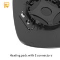 thumbnail image 4 of Car Mirror Glass Heated with Backing Plate Passenger Side for BMW X3 10-14, 4 of 7