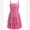 Pink, variant on Teen Girl Glitter Ruffle Metallic Adjustable Spaghetti Straps Dress Square Neck Tiered Hemline Tween Pageant Homecoming Graduation Prom Outfits Junior Formal Easter Dress Red