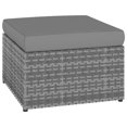 thumbnail image 5 of vidaXL Garden Chair with Stool Poly Rattan Anthracite, 5 of 5