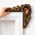 thumbnail image 6 of Diceymbol Chipmunk Tree Hollow Door Topper Woodland Animal Door Frame Decoration, Squirrel 2D Wooden Corner Sign for Doorway Shelf Rustic Home Decor, 6 of 6