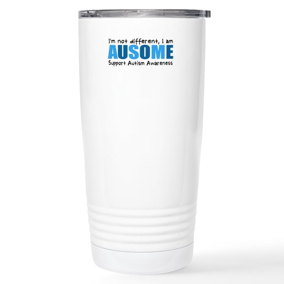CafePress - Im Not Different, I Am Ausome! Stainless Steel Tra - Insulated Stainless Steel Travel Tumbler 20 oz.