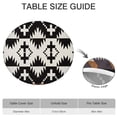 thumbnail image 6 of Bohemian Floral Round Tablecloth Elastic Edge, Stretch Fit Cover for 38-42 Inch Tables, Resistant to Wrinkles Easy Care, 6 of 7
