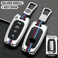 thumbnail image 1 of Car Key Fob Cover Case Protector Zinc Alloy Car Smart Key Fob Case Cover Holder For Hyundai Sonata For KIA Optima, 1 of 9