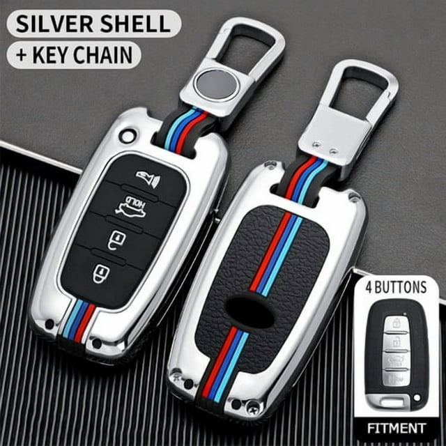 Car Key Fob Cover Case Protector Zinc Alloy Car Smart Key Fob Case Cover Holder For Hyundai Sonata For KIA Optima