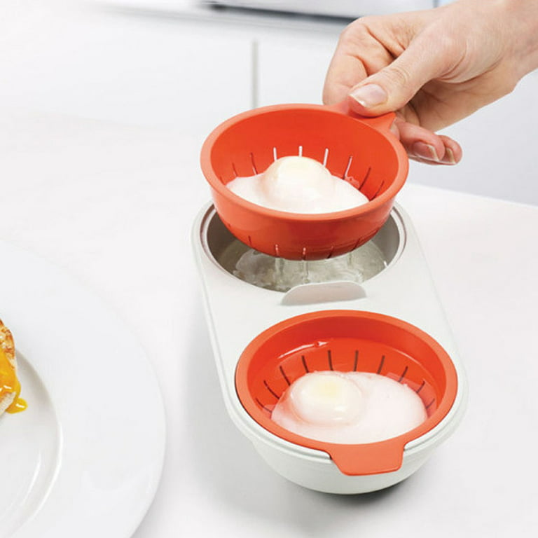 Two Egg Poacher Sandwich Breakfast Plastic Material Egg Tools Put