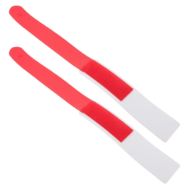 Phenofice 2Pcs Snowboard Binding Straps Nylon Red For Ski Equipment Secure Transport