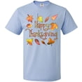 thumbnail image 3 of Inktastic Happy Thanksgiving Fall Leaves in Autumn Colors T-Shirt, 3 of 5