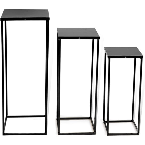 3Pcs Wedding Flower Stand, Plant Stand Metal Wedding Plant Shelf Rack Flower Pot Display Holder for Wedding Decoration