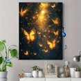 thumbnail image 4 of Qisvanset 12x16 Inch Moonlit Forest Butterfly Canvas Wall Art, Mystical Fantasy Nature Wall Art Home Decoration, 4 of 8