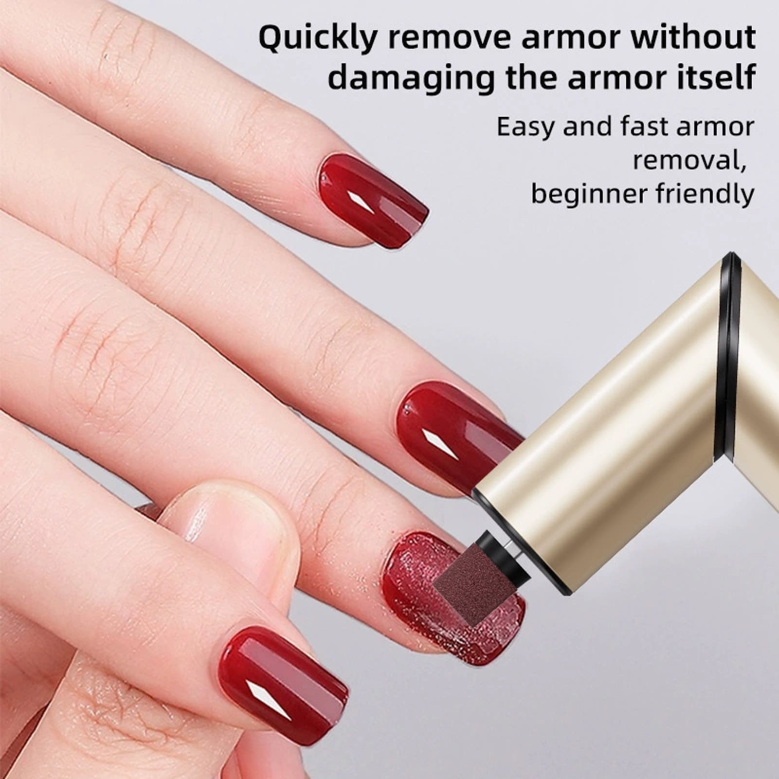 2 in 1 Electric Nail and Foot File Nail Grinder, Rechargeable Electric Foot Callus Remover with Sandpaper Disk and Nail Drill Bits Manicure Pedicure Kit