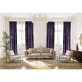 thumbnail image 1 of 3S Brother's Mauve Extra Long Shiny Velvet Curtains Luxury Colors Light Blocking Hang Back Tab & Rod Pocket 1 Panel Curtain 5-30 Ft Home Décor Custom Made Drapes -Made in Turkey(52"W X 276"L), 1 of 6