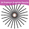 thumbnail image 4 of 24 Pcs Sketch Pencils for Drawing,Graphite Pencils(14B - 5H),Drawing Pencils,Art Pencils,Graphite Pencils for Drawing,Drafting Pencils,Art Pencils with 19 Grades - Ideal for Beginners & Artists, 4 of 7