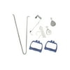 DMI Shoulder Pulley for Physical Therapy, Over The Door Pulley, White