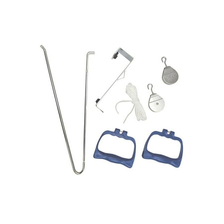 DMI Shoulder Pulley for Physical Therapy, Over The Door Pulley, White