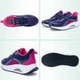 thumbnail image 4 of AOV Women's Arch Support Walking Shoes - Breathable Orthotic Sneakers for Plantar Fasciitis Pain Relief RoseBlueRed US Size 6, 4 of 5