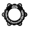 thumbnail image 1 of Adaptador de bloqueo central Zulema para bicicleta negro Adaptador de rotor de freno de bicicleta, 1 of 6