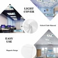 thumbnail image 4 of 3 Pack Watercolor Blue Flowers Fluorescent Light Covers for Ceiling Lights Vintage Background Pastoral Style Magnetic Ceiling Light Covers Overhead Light Filters for Office Classroom Home, 4 of 9