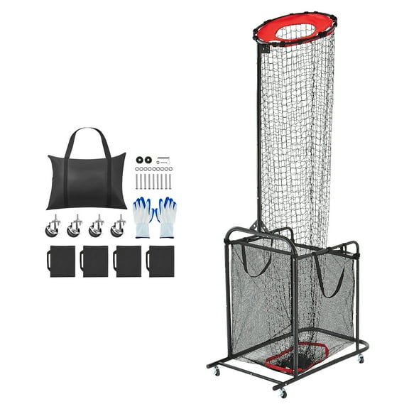 KFFKFF Adjustable Volleyball Training Equipment with Portable Net, Cart, Wheels, and Carrying Bag for Indoor and Outdoor Practice, Ideal for Serving, Spiking, and Setting