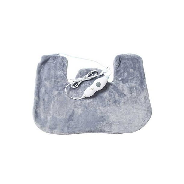 Vogacara Manta térmica eléctrica de algodón para invierno, almohadilla calefactora para clima cálido, envolturas suaves de terciopelo, calentador, Protección de la piel Enchufe de la UE Vogacara CE014896-01