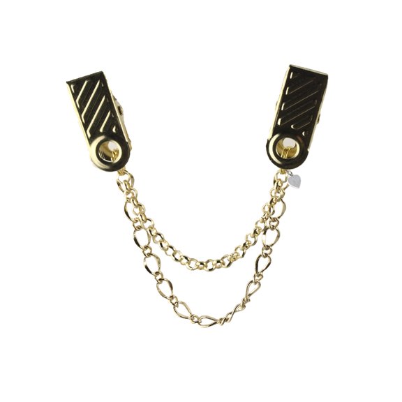 Sweater Guard Double Chain with 1" Clip - Free Organza Gift Bag