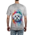 thumbnail image 5 of Watercolor Drip Maltese Pop Art Colorful Portrait Artwork All Over Print 3D Shirt Unisex Merch Maltese Dog Lover Gifts Idea - 01009, 5 of 6