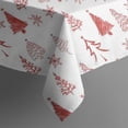 thumbnail image 5 of Red Christmas Tree Pattern Square Tablecloth,Waterproof Square Table Cover,Wipeable Spillproof Washable Table Cover for Home Kitchen Party Decor 42"X42"(107x107cm), 5 of 6