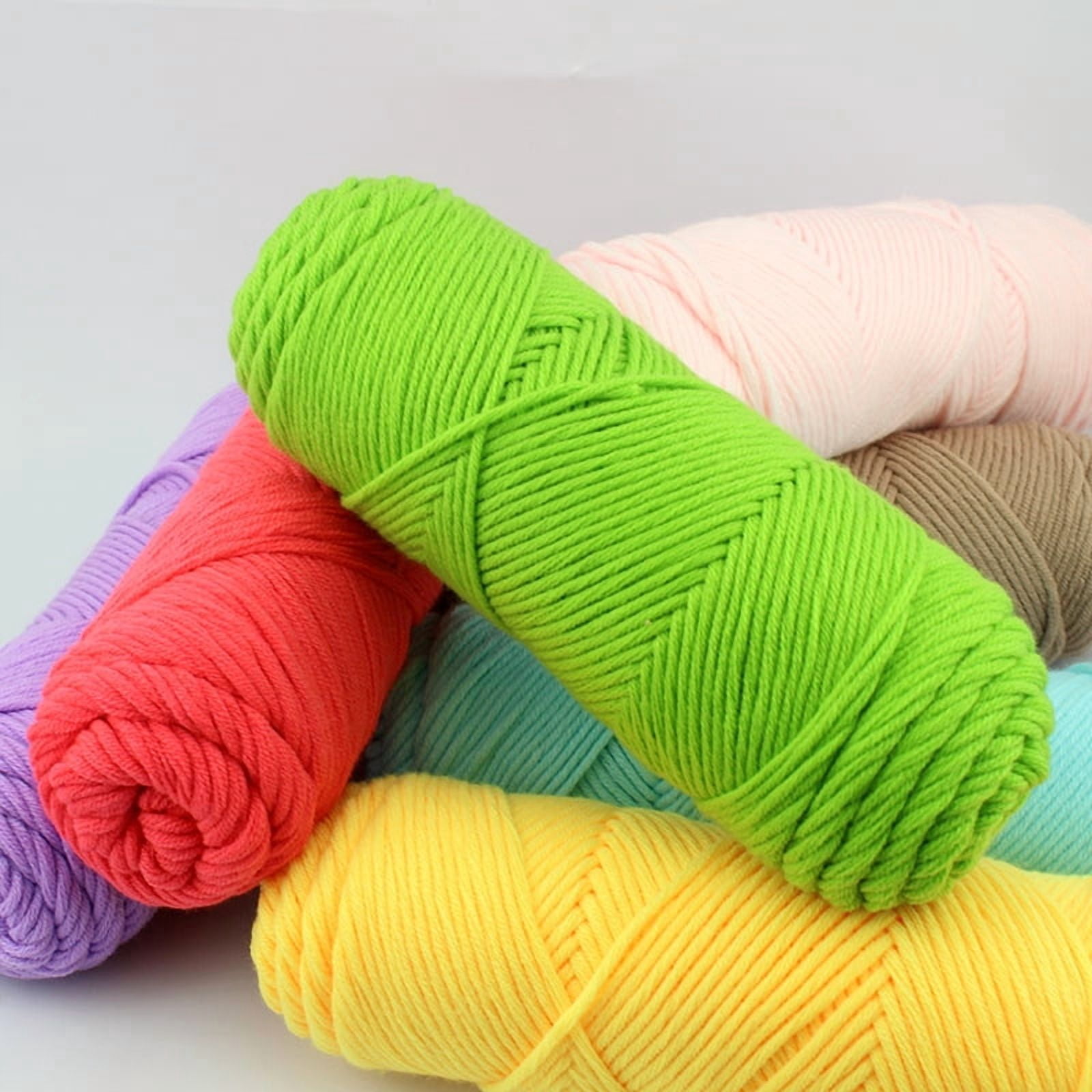 Namzi 500g Premium Soft Durable Yarn Acrylic & Wool Blend for Knitting, Crochet Projects, Ultra-Soft Craft Yarn,Dark Orange
