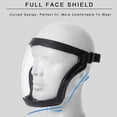 thumbnail image 5 of Protector facial antivaho súper protector, protector facial transparente HD unisex, protector reutilizable para ojos, nariz y boca (azul) ER, 5 of 5