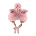 thumbnail image 4 of Gorro de felpa de invierno Salvador Con orejeras Color rosa, 4 of 9
