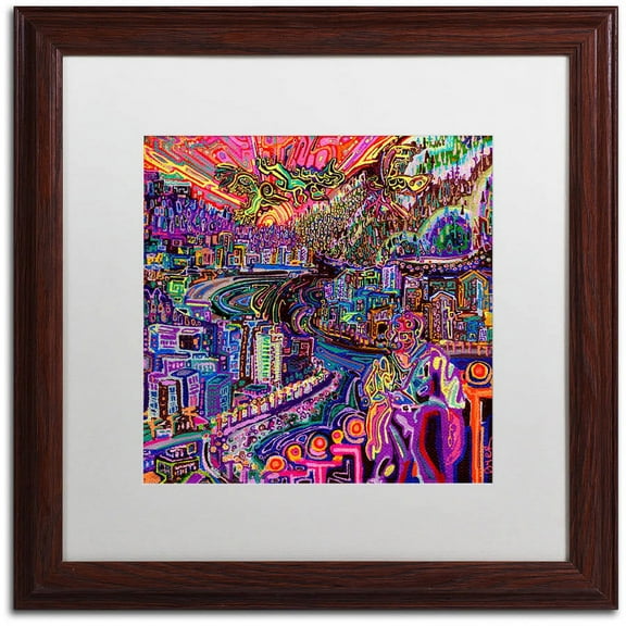 Trademark Fine Art "Hobo" Canvas Art by Josh Byer, White Matte, Wood Frame