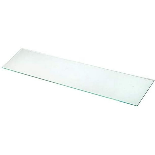 3" x 21.875" Tempered Glass Medicine Replacement Clear Shelf (2