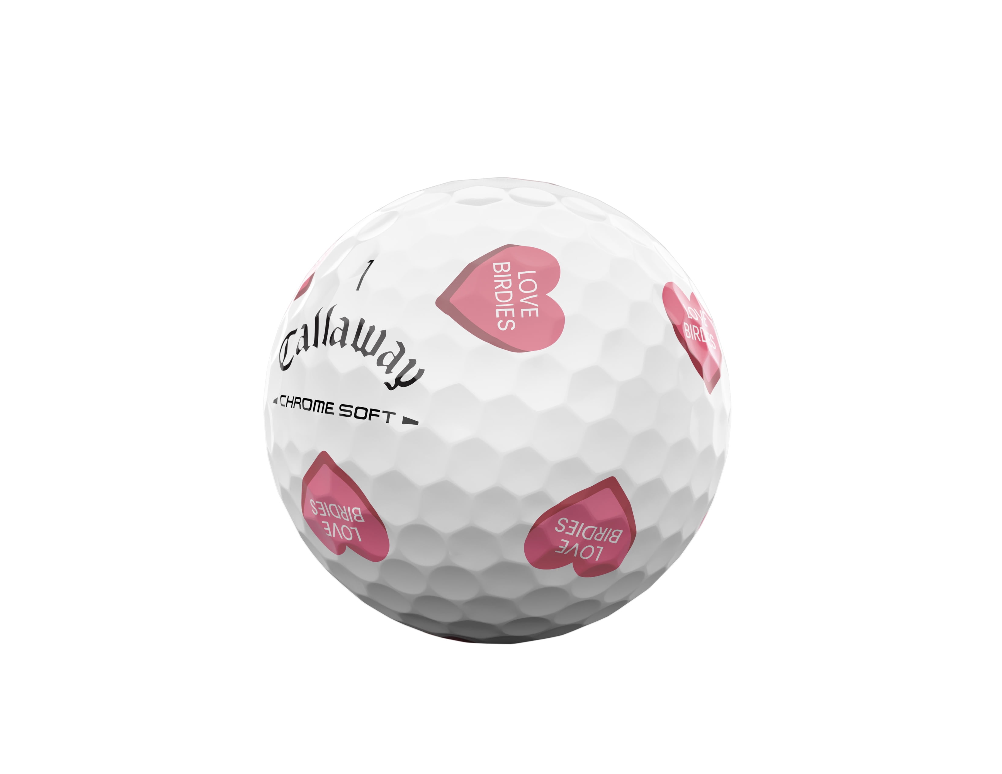 (2 pack) Callaway Golf Chrome Soft 26 - Truvis Golf Hearts 12 ball pk