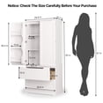 thumbnail image 5 of Pantry Cabinet, Lofka 63" Kitchen Pantry Storage Cabinet with Magnetic Doors and 9 Shelves, White, 5 of 9