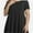 Black, variant on Womens Plus Size Short Sleeve Casual Summer Round Neck Shirts Tunics for Leggings