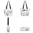 thumbnail image 2 of HAWEE Tote Bag with Zipper for Women with Bottle Pockets Heavy Duty Casual Anti-water Cloth Shoulder Handbag PVC Padded, Dream, 2 of 7