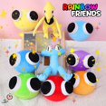 thumbnail image 2 of 25cm Roblox Rainbow Friends Capítulo 2 Dinosaurio Azul Amarillo Peluche Decoración Linda Para Los Niños Fans, 2 of 4